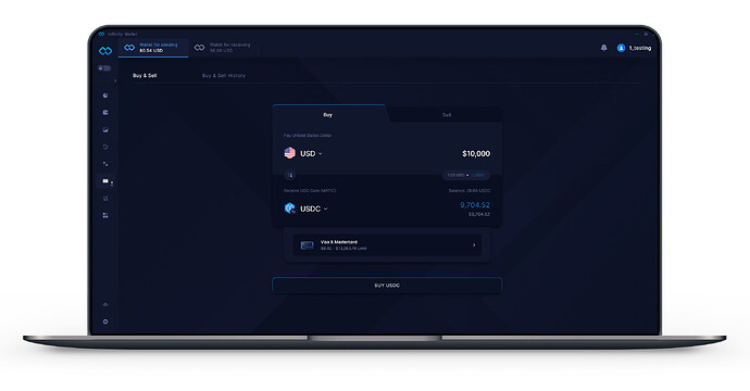 Infinity Wallet - buy and sell crypto